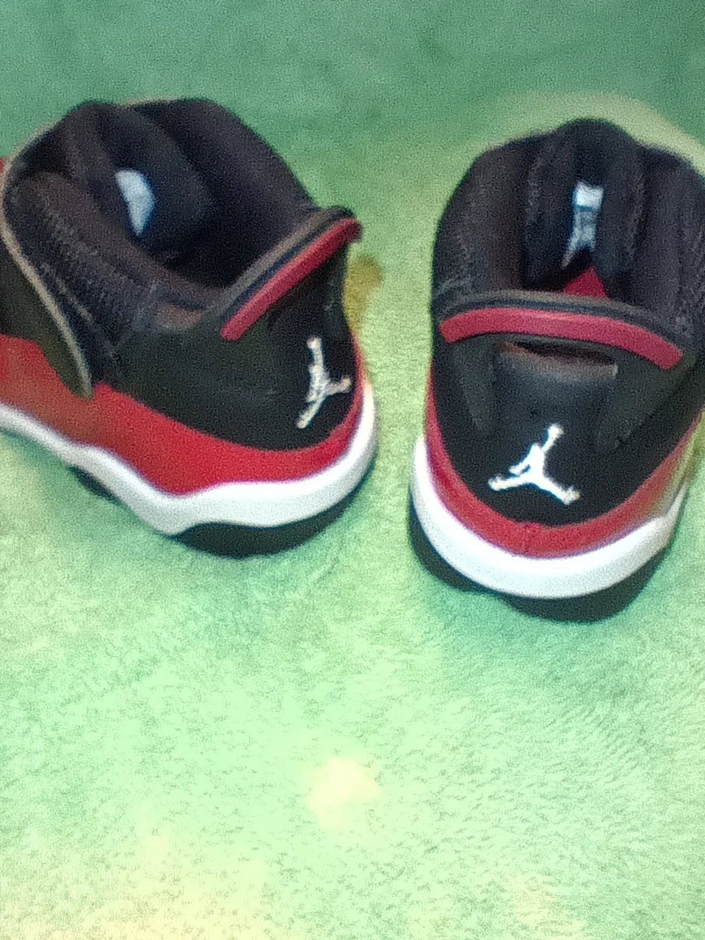 Nike Air Jordan's Sz 7C (TD) In Blk/Wht Gym Red (Bred) Colorway